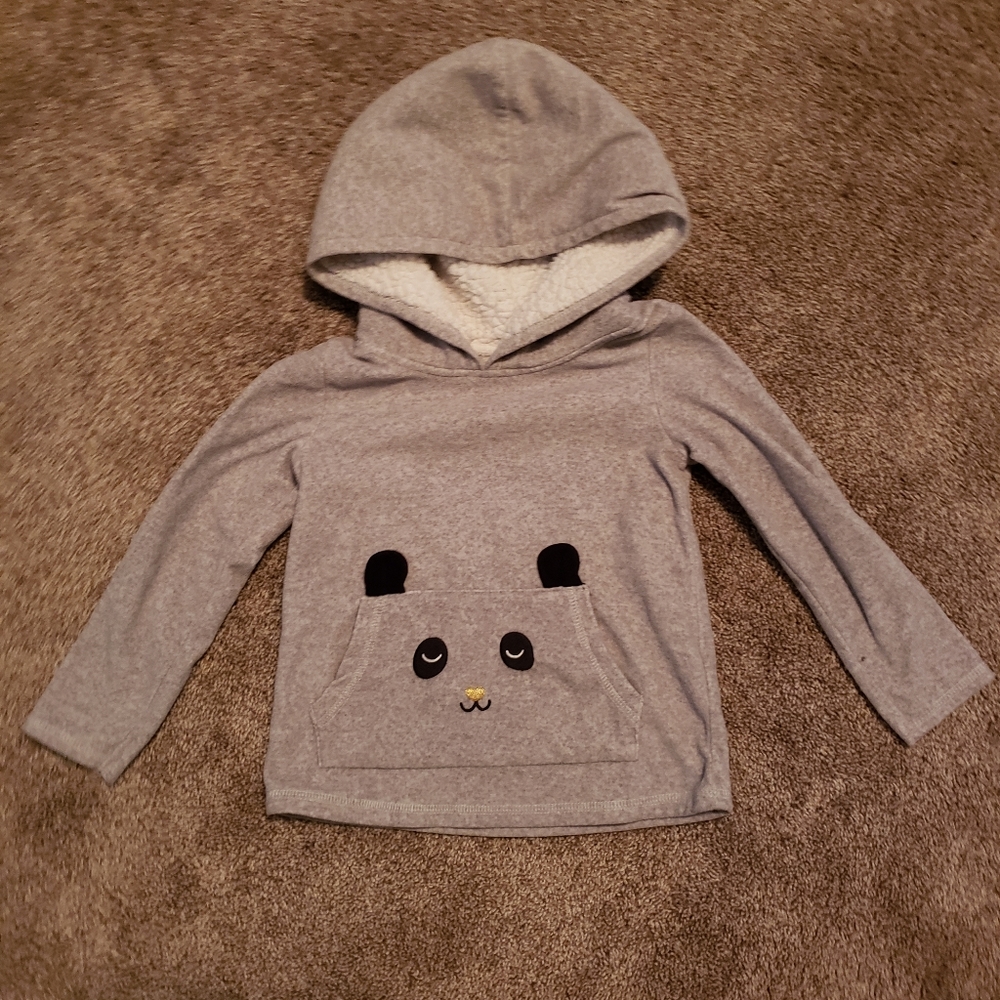 Gray fleece lined hoodie